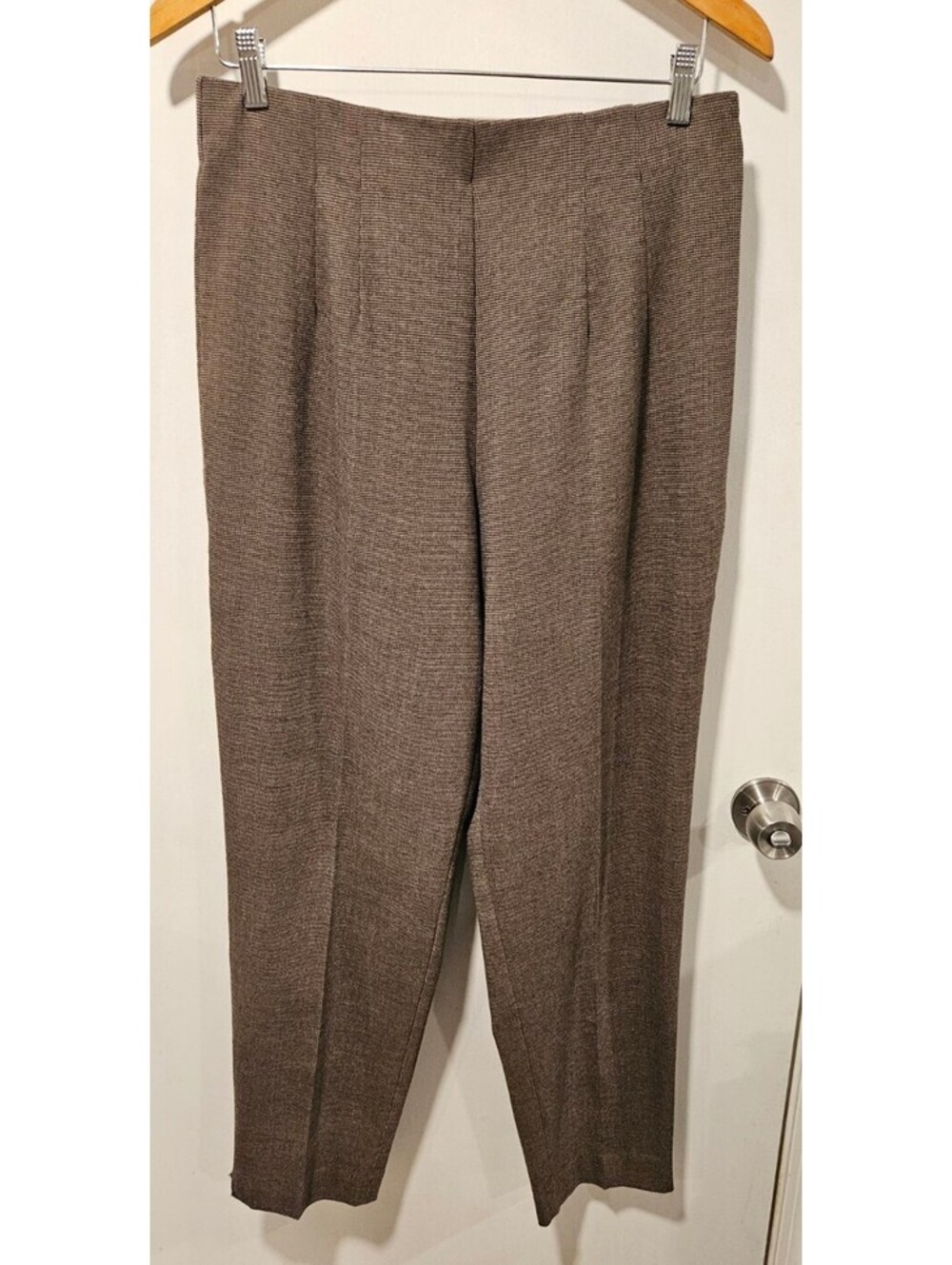Briggs Vintage Brown Plaid Stretch Dress Pants *READ*